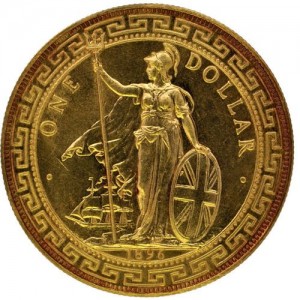 1896B British Gold Trade Dollar