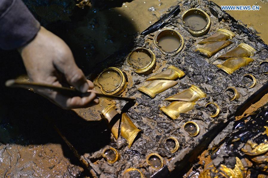 Gold Coins and "Hooves" Found in Another Ancient Chinese Tomb