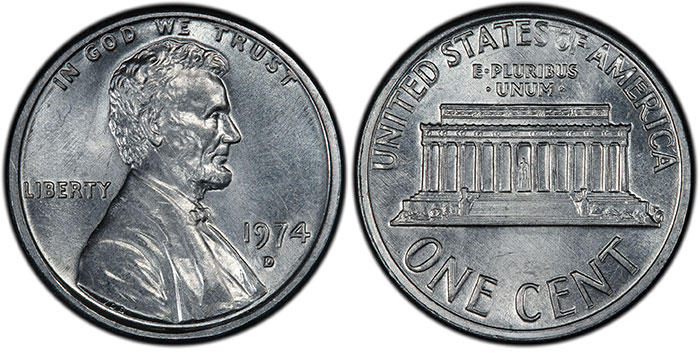 US Mint Claims 1974-D Aluminum Cent