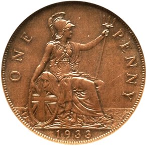 Britain's Famous 1933 Penny Sets Record