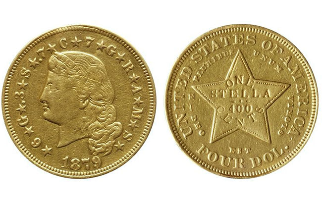 Gold Stella $4 Coin Goes to Auction