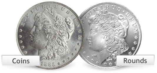 Silver Coins vs Silver Rounds - What's the Difference?