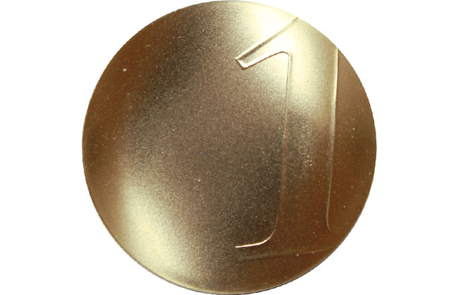 The 2001 "Ultimate Franc" Curved Gold Coin