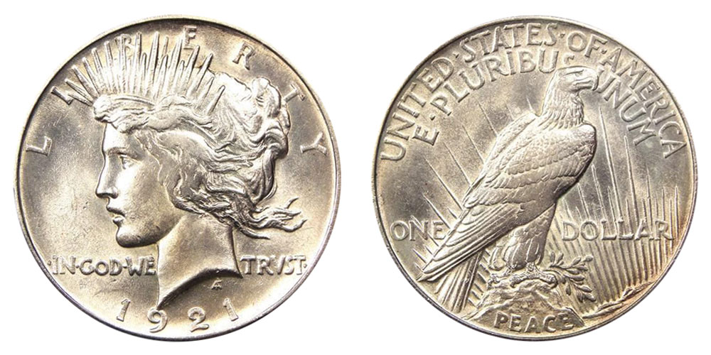 Peace Silver Dollar Value (1921–1935) | Gainesville Coins ®