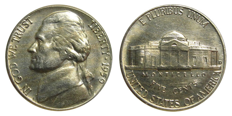 1959-D Jefferson Nickel Value | Gainesville Coins ®