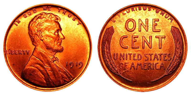 1919 Lincoln Wheat Penny Value