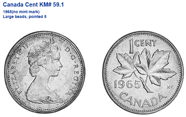 Canada Cent KM 7 Prices & Values