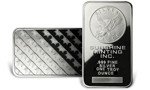1 oz Sunshine Mint Silver Bars