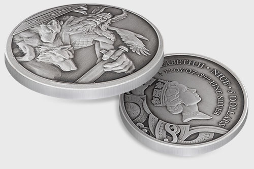 Odin Double Ultra High Relief Silver