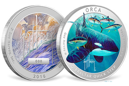 Orca Proof Colorized Silver Round