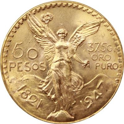 mexican gold pesos