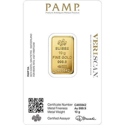 pamp suisse gram gold bar