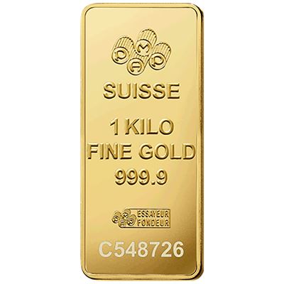 kilogram gold bar pamp suisse