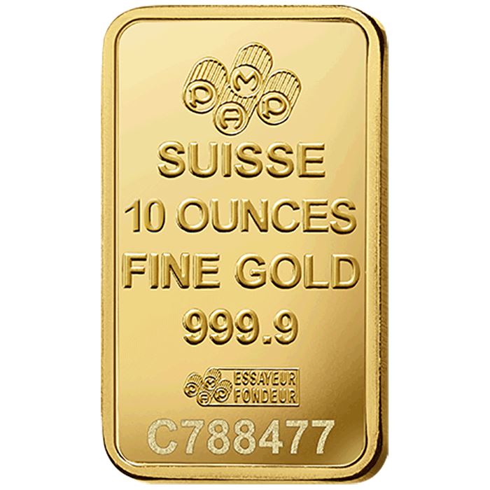 PAMP SUISSE 10.0 OZ 金バー 10 oz Gold Bar PAMP Suisse Credit Suisse | Gainesville Coins ®