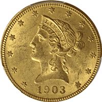 $10 liberty gold eagle very
