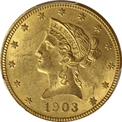 $10 liberty gold eagle random
