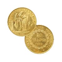 french franc gold angel random