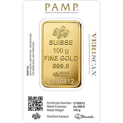 gram gold bar pamp suisse