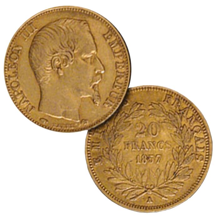 Gold French 20 Francs Napoleon - (.1867 oz of Gold)
