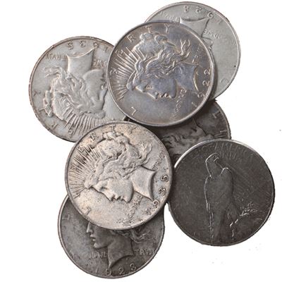 peace silver dollar coins about