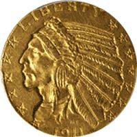 $5 indian gold half eagle