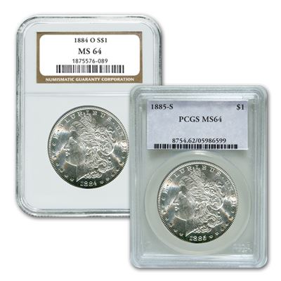 Morgan Silver Dollars | MS64 NGC/PCGS | Gainesville Coins ®