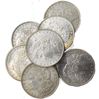 morgan silver dollar about uncirculated