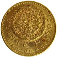mexican gold pesos coin gold