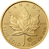 gold canadian maple leaf random