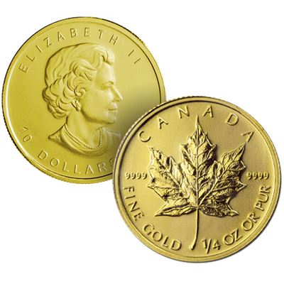 canadian maple gold coin random