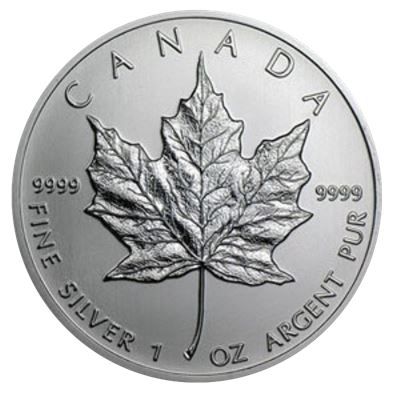 canadian maple leaf silver pure