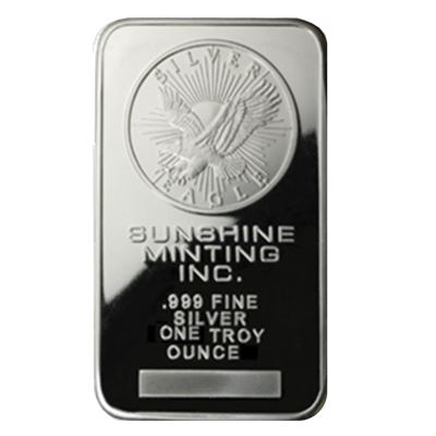 Sunshine Mint 1 oz Silver bars for sale - Money Metals Exchange