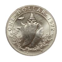 bahama island $1 dollar silver