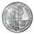 silver round mercury dime design