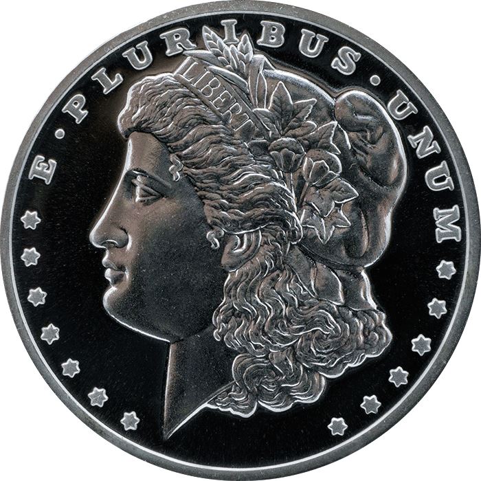 1 oz Silver Round - Morgan Dollar Design 