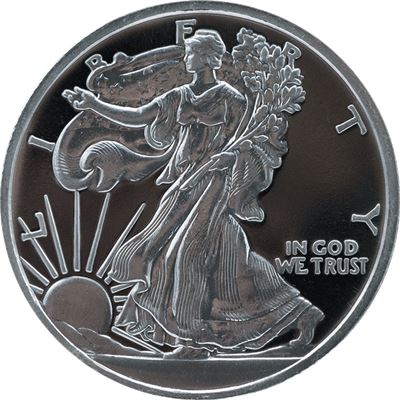 1 oz Walking Liberty Silver Rounds For Sale