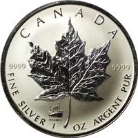 silver canadian maple leaf titanic
