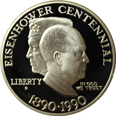 eisenhower centennial proof silver dollar