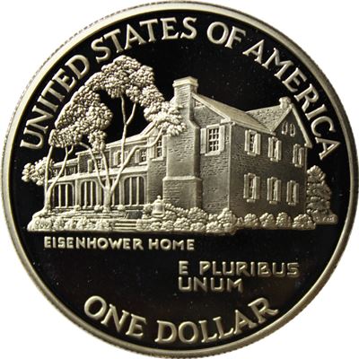 eisenhower centennial proof silver dollar