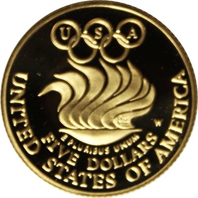 mint olympic games coin gold