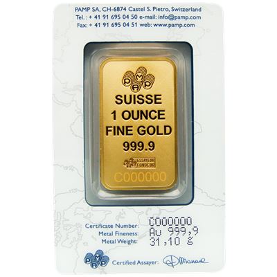 suisse edition pamp gold bar