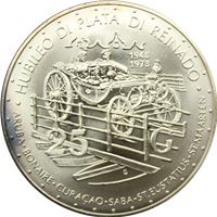 netherlands antilles gulden silver coin