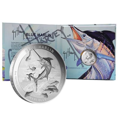 guy harvey proof silver round