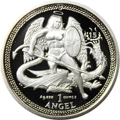 high relief silver proof angel