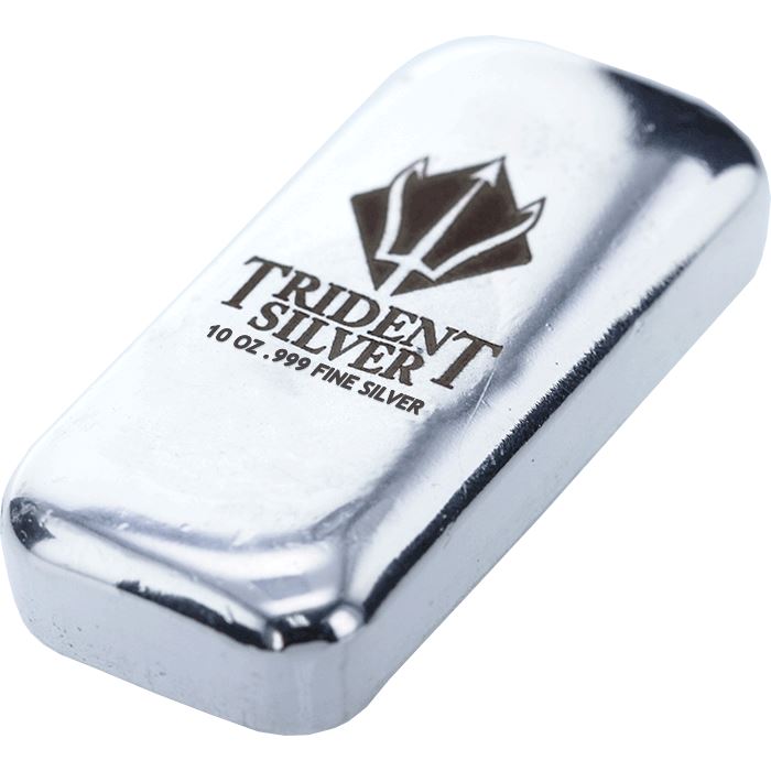 10 Grams Hand Poured Treasures Silver Bar 999 Pure Silver