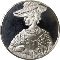 rembrandt portrait saskia sterling silver