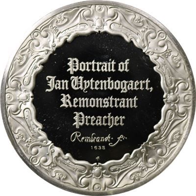 rembrandt portrait preacher sterling silver
