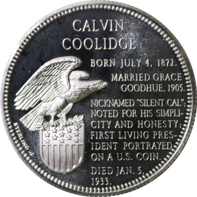 calvin coolidge sterling proof silver