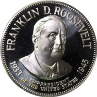 franklin roosevelt proof sterling silver