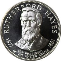 rutherford hayes proof sterling silver